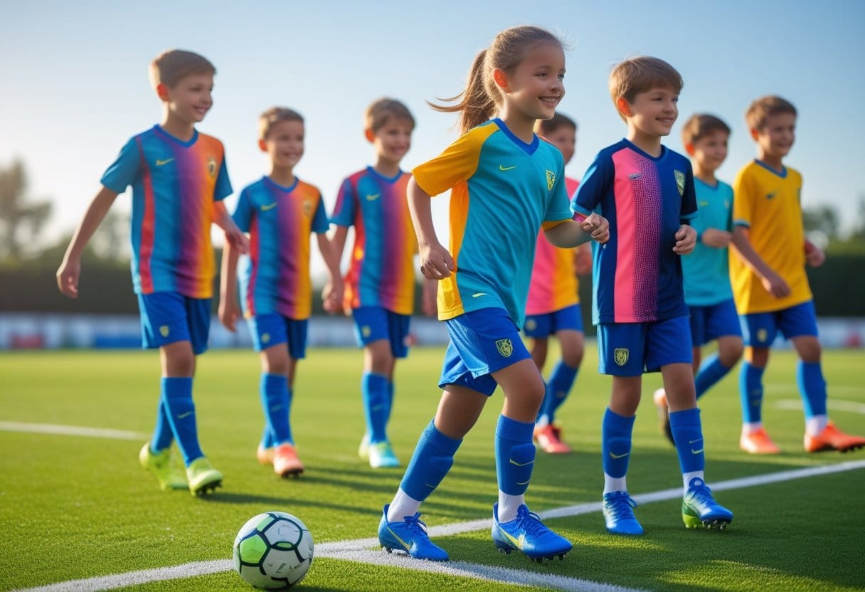 De bedste fodboldtrøjer til børn og hvordan de matcher med moderne fodboldstøvler med sokker